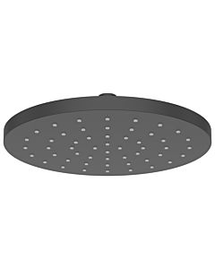 AquaCraft 100 square shower head, 250 x 250 mm, matt black | Rain shower, ABS plastic | Shower head 12 l/min | Shower head for wall or ceiling mounting | Anti-limescale nozzles | Modern shower accessories